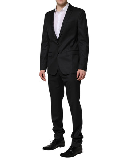 Dolce & Gabbana Dark Gray MARTINI 2 Pc Single Breasted Suit