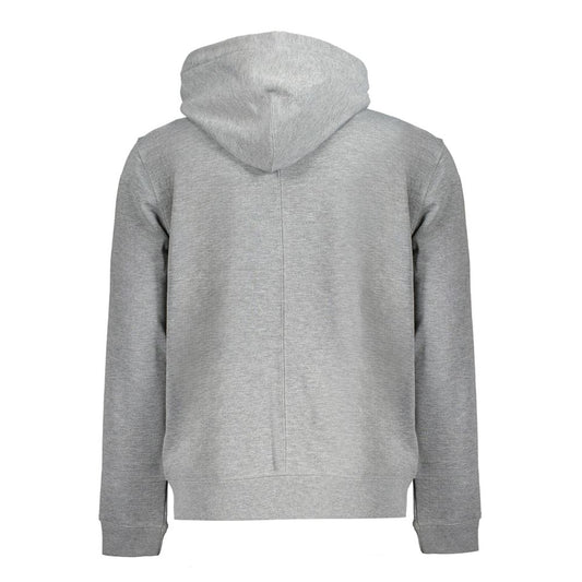 Calvin Klein Gray Recycled Polyester Men Hoodie