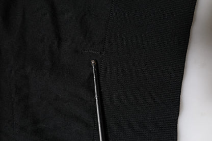 Dolce & Gabbana Black Long Sleeve Crew Neck Pullover Sweater