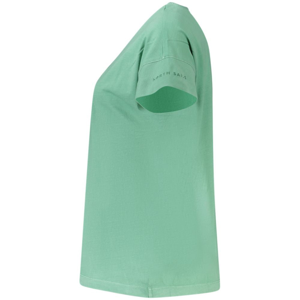 North Sails Green Cotton Women T-Shirt