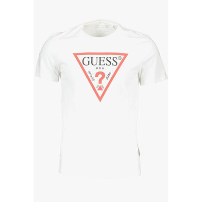 Guess Jeans White Cotton T-Shirt