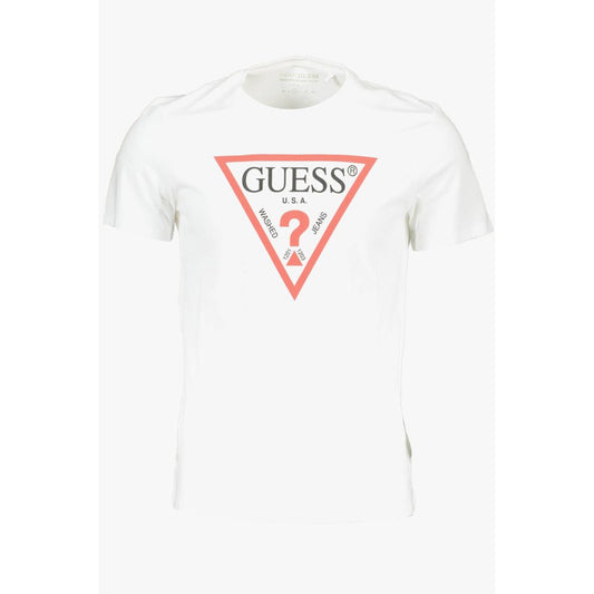 Guess Jeans White Cotton T-Shirt