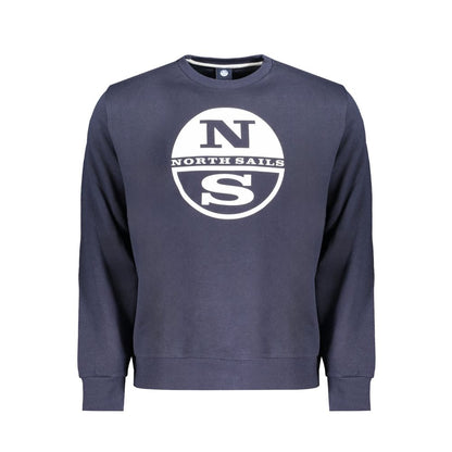North Sails Blue Cotton Men Sweater