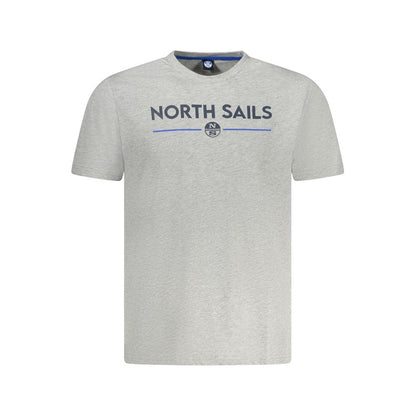 North Sails Brown Cotton Men T-Shirt