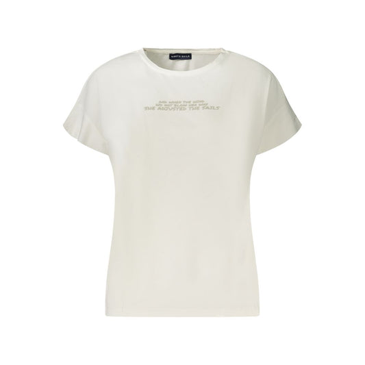 North Sails White Cotton Women T-Shirt
