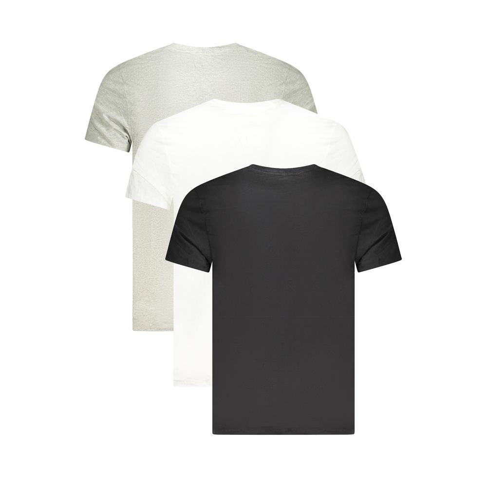 Calvin Klein Gray Cotton Men T-Shirt