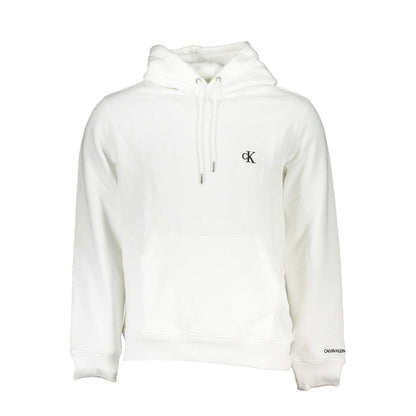Calvin Klein White Cotton Men's Hooded Sweater