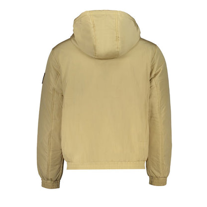 Calvin Klein Beige Recycled Polyester Men Jacket