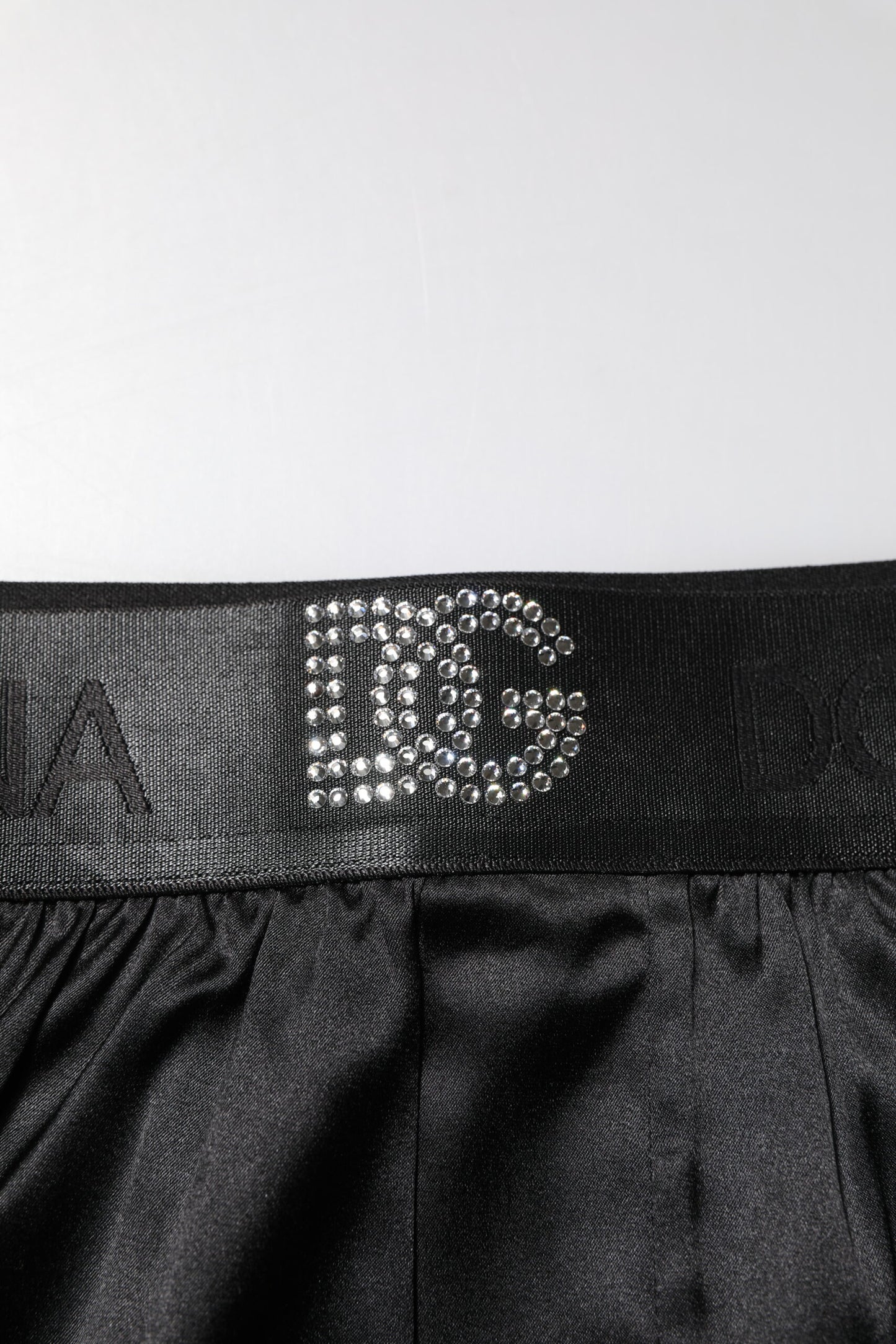Dolce & Gabbana Black Logo Waist Regular Boxer Shorts Underwear