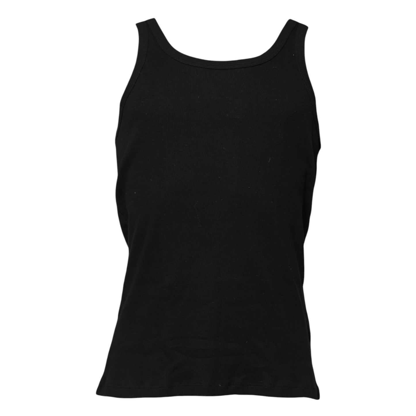 Dolce & Gabbana Black Cotton Sleeveless Underwear Tank T-shirt