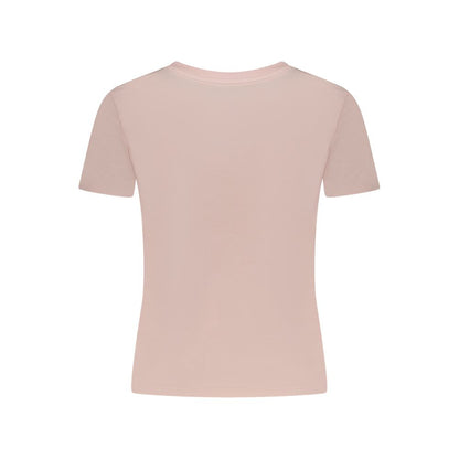 Guess Jeans Pink Cotton T-Shirt