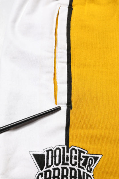 Dolce & Gabbana Yellow Cotton Jogger Skinny Sweatpants Pants