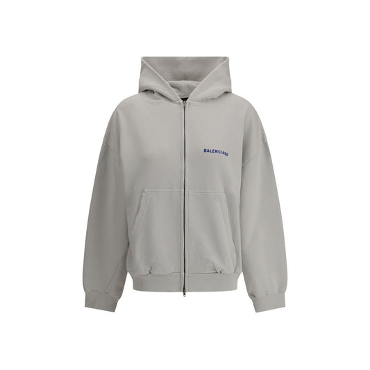Balenciaga Gray Cotton Sweatshirt