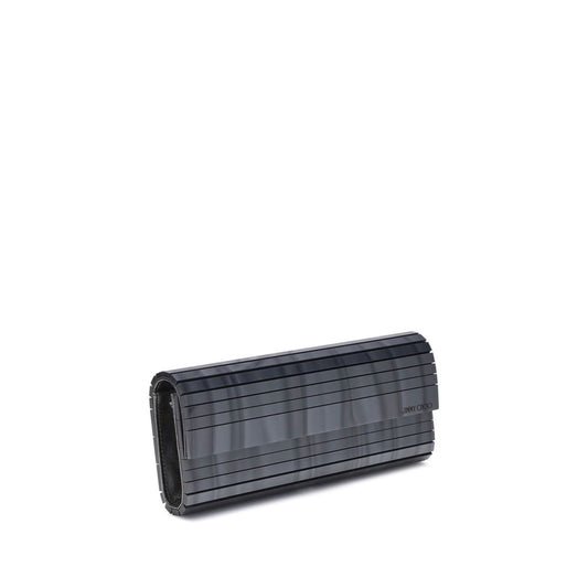 Jimmy Choo Gray Marabou Clutch Bag