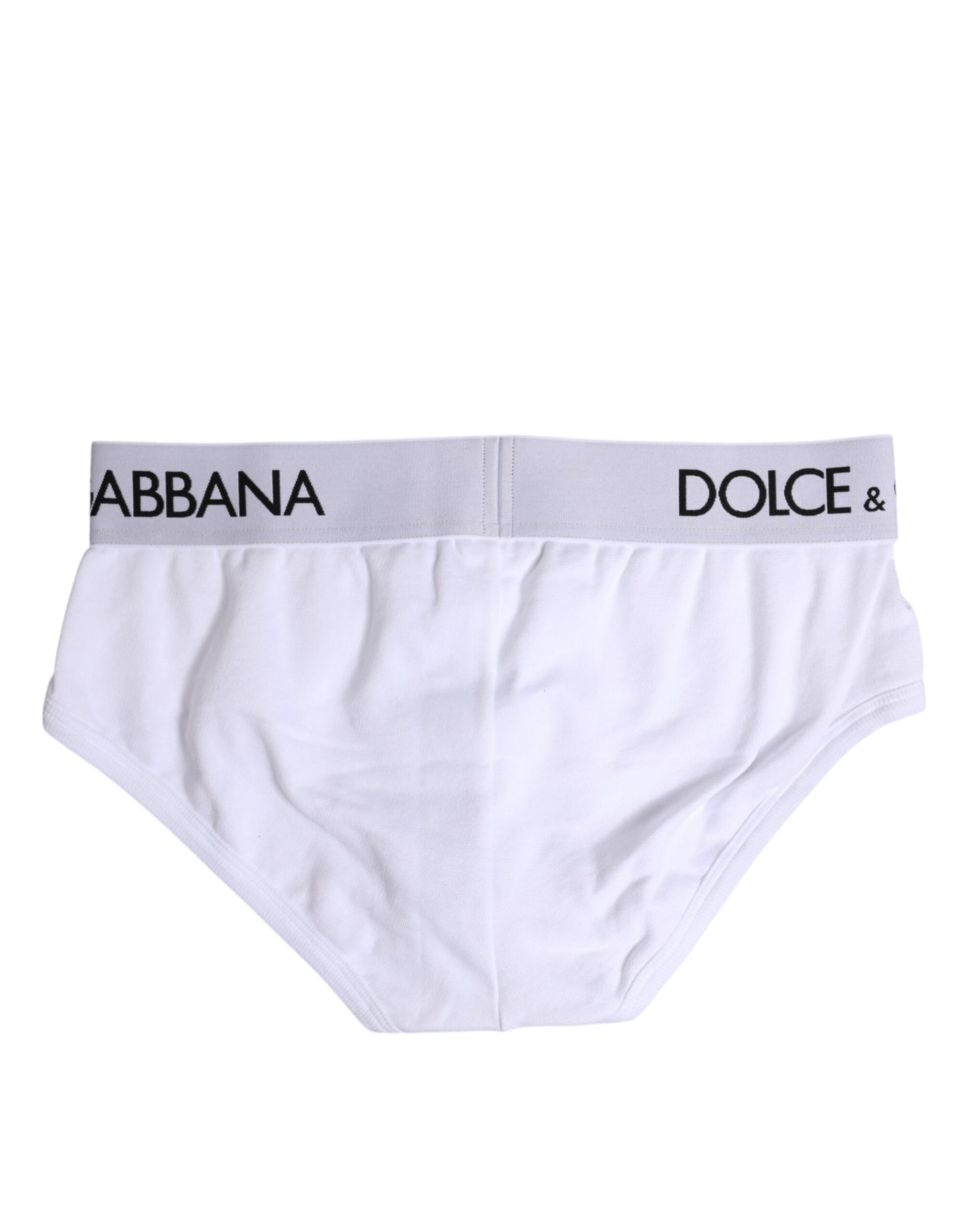 Dolce & Gabbana White Cotton Stretch Regular Brief Underwear