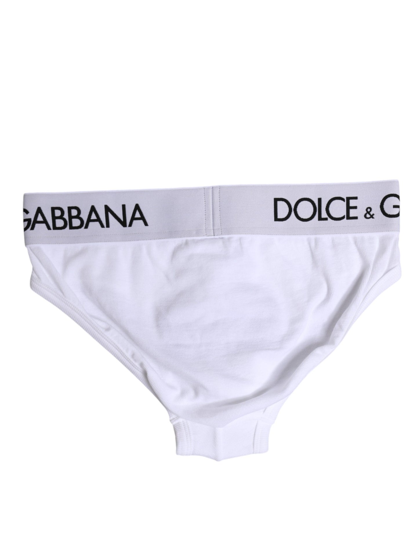 Dolce & Gabbana White Cotton Stretch Regular Brief Underwear