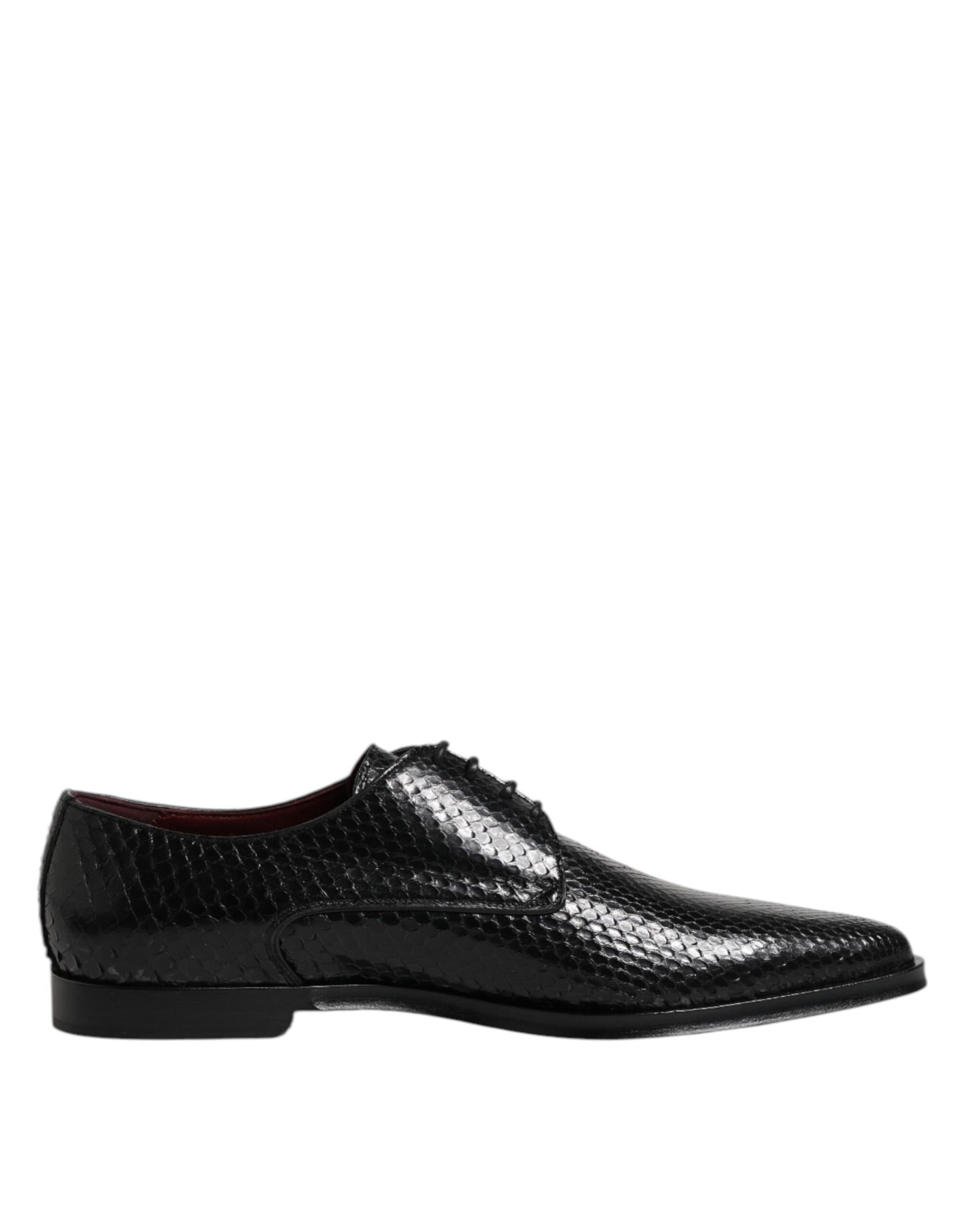 Dolce & Gabbana Black Leather Lace Up Dress Men Derby Shoes