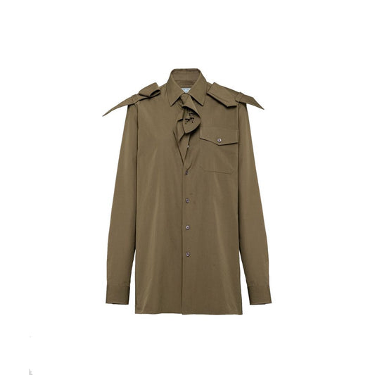 Prada Green Cotton Shirt