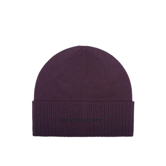 Givenchy Purple Wool Beanie