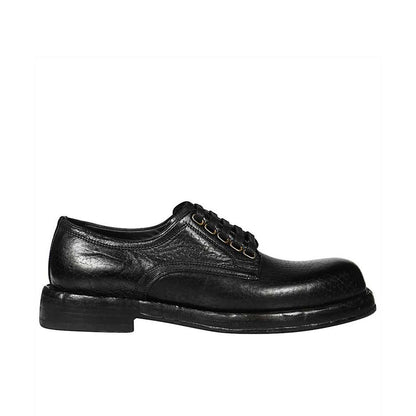 Dolce & Gabbana Black Leather Oxfords And Derbies