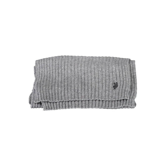 U.S. POLO ASSN. Gray Wool Scarf