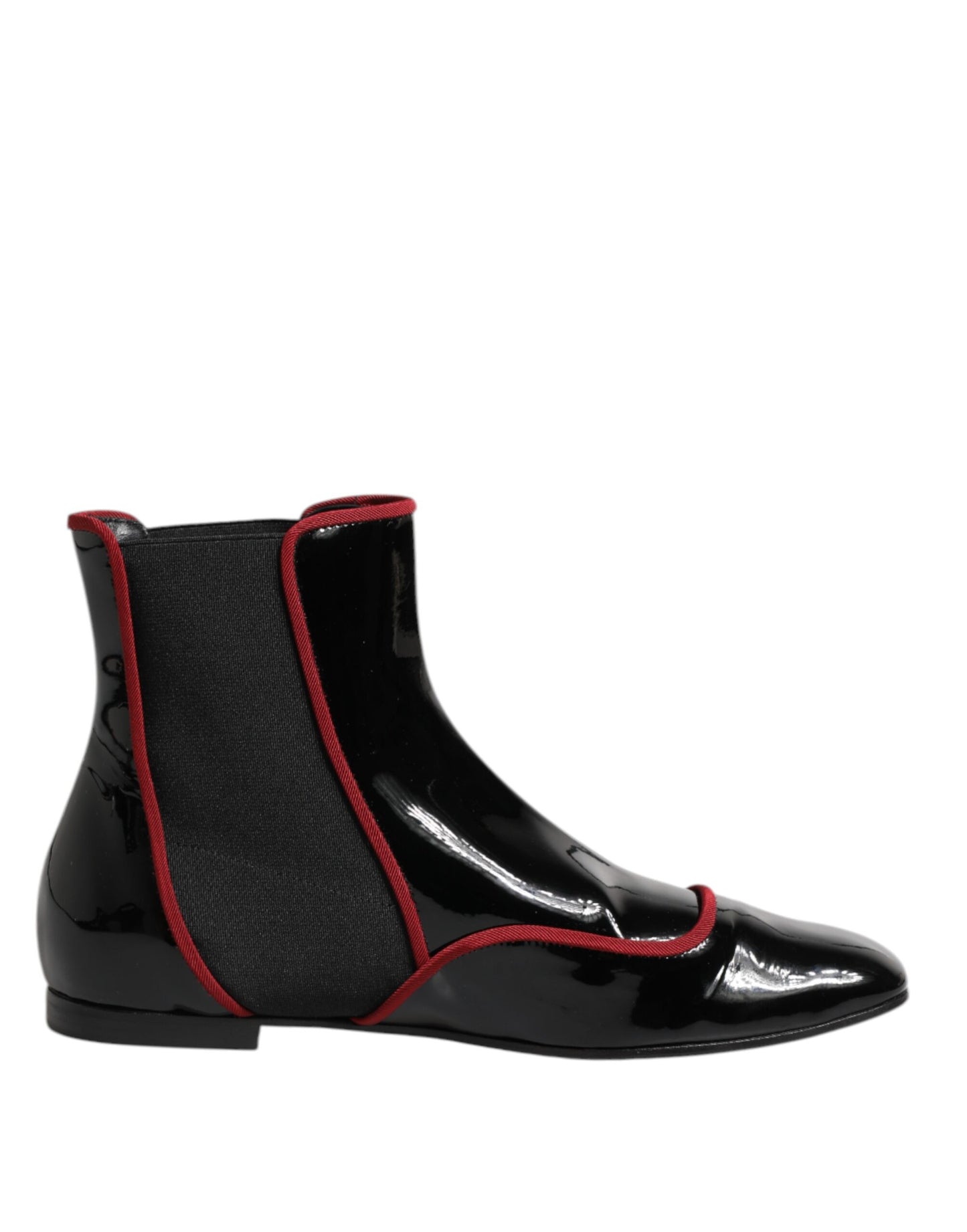 Dolce & Gabbana Black Jackie Buttoned Chelsea Boots Shoes