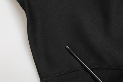 Dolce & Gabbana Black Polyester Turtleneck Pullover Sweater