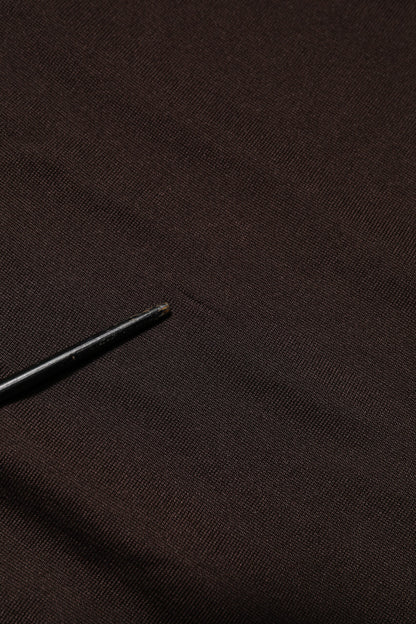 Dolce & Gabbana Brown Silk Crew Neck Short Sleeves T-shirt