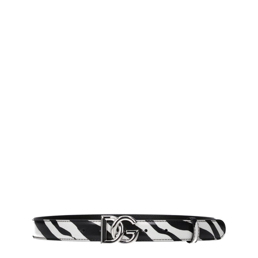 Dolce & Gabbana Black Leather Belt