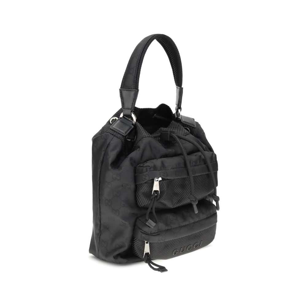Gucci Black Polyamide Backet Bag