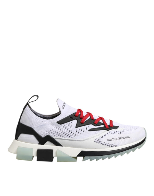 Dolce & Gabbana White SORRENTO Sport Stretch Sneakers Shoes