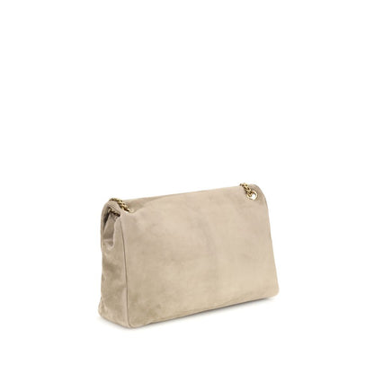 Saint Laurent Beige Calf Leather Bos Taurus Shoulder Bag