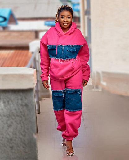 Fashion Casual Set Loose All-match Retro