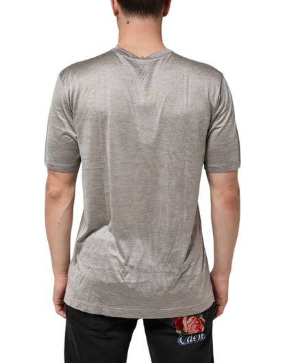 Dolce & Gabbana Beige Hazelnut Cotton Shortsleeve Shirt T-shirt