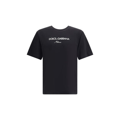 Dolce & Gabbana Black Cotton T-Shirt