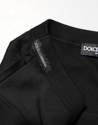 Dolce & Gabbana Black Cotton Sleeveless Underwear Men Tank Top