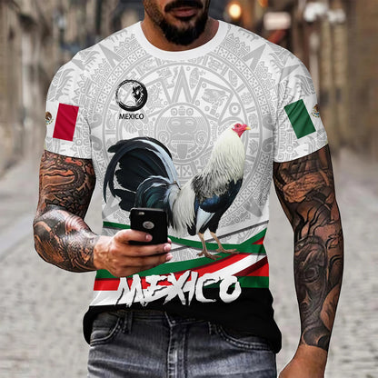Eagle And Snake T-shirt Loose Round Neck