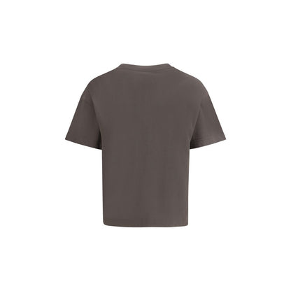 Palm Angels Gray Cotton T-Shirt