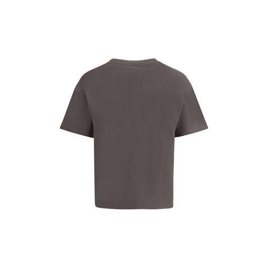 Palm Angels Gray Cotton T-Shirt