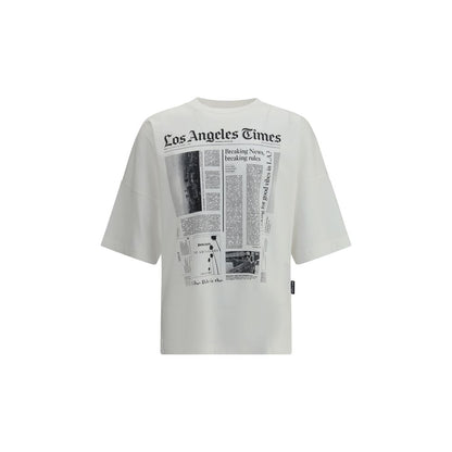 Palm Angels White Cotton T-Shirt