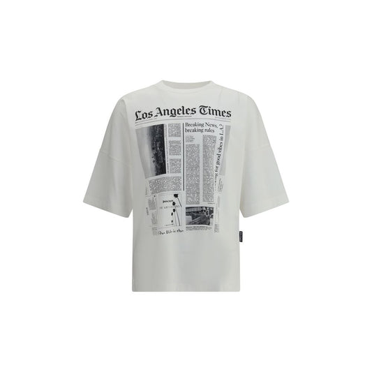 Palm Angels White Cotton T-Shirt