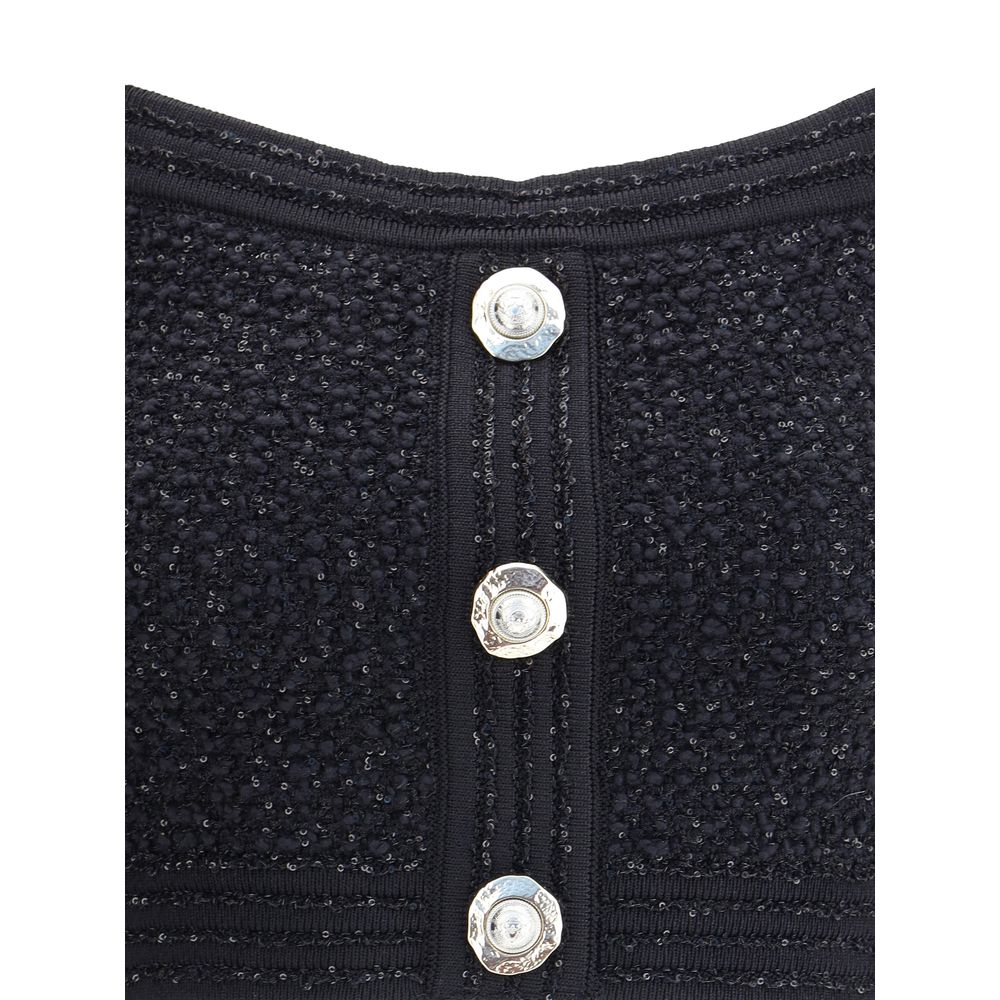Balmain Black Polyamide Top