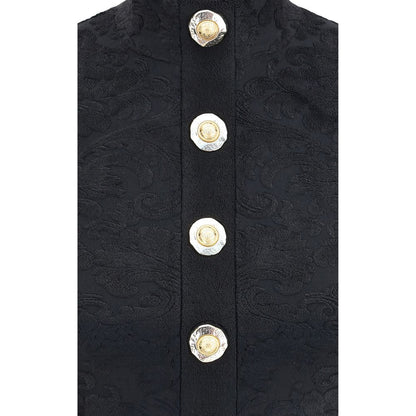 Balmain Black Viscose Top