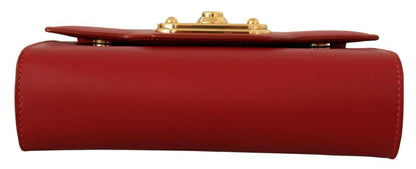 Dolce & Gabbana Red Leather Mini Crossbody Gold Hardware Rosso Papavero Bag
