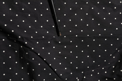Dolce & Gabbana Black Polka Dot Cotton GOLD Men Formal Dress Shirt