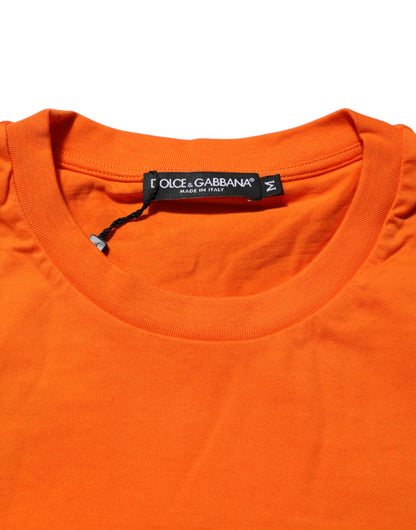 Dolce & Gabbana Orange DGVIB3 Crew Neck Short Sleeves T-shirt