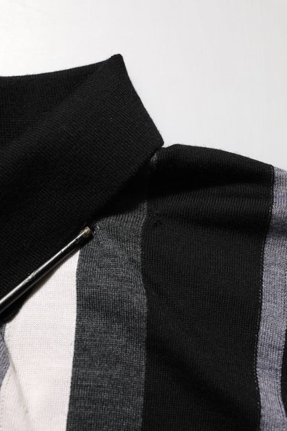 Dolce & Gabbana Black White Polka Dot Collared Polo T-shirt