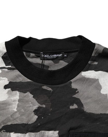 Dolce & Gabbana Multicolor Camouflage Men Short Sleeves T-shirt
