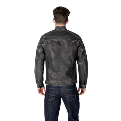 Jack Jones Black Polyester Jackets & Coat