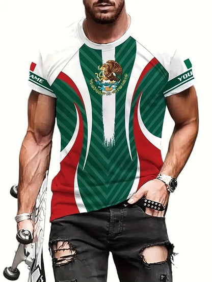 Eagle And Snake T-shirt Loose Round Neck